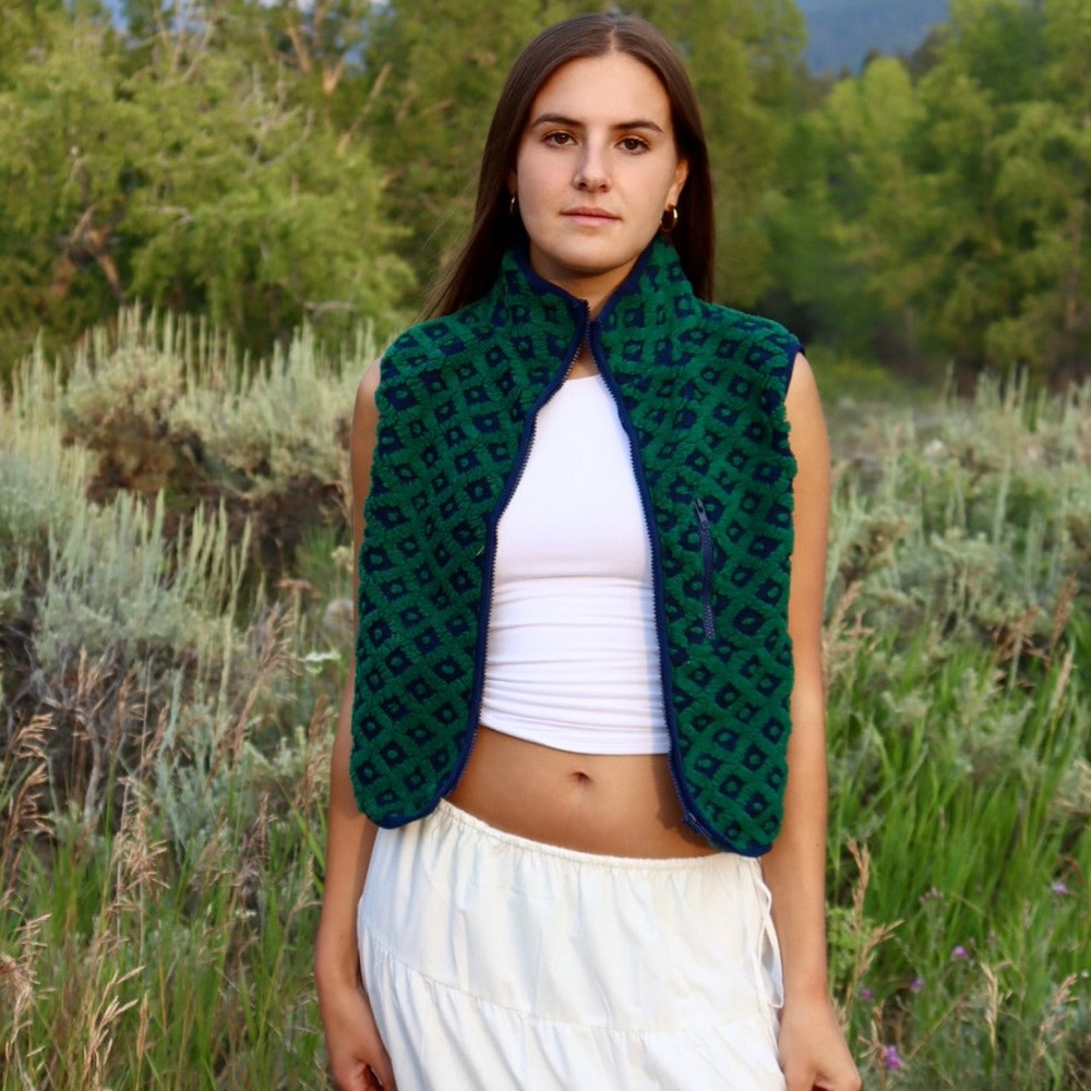 Midnight Lunch Montana Vest in Navy Mix Size S